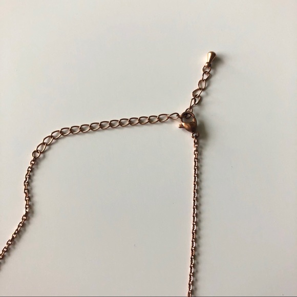 Rose Gold Rose Necklace - Picture 5 of 7